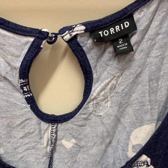 Torrid sz 2 skater dress - skulls and paisley - Picture 2 of 4
